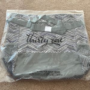 NWT purple, white, and grey bag